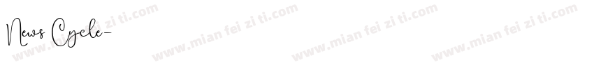 News Cycle字体转换